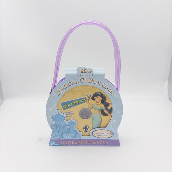 NEW Disney Princess Magical CD-ROM Game Purse Jasmine Girlfriends